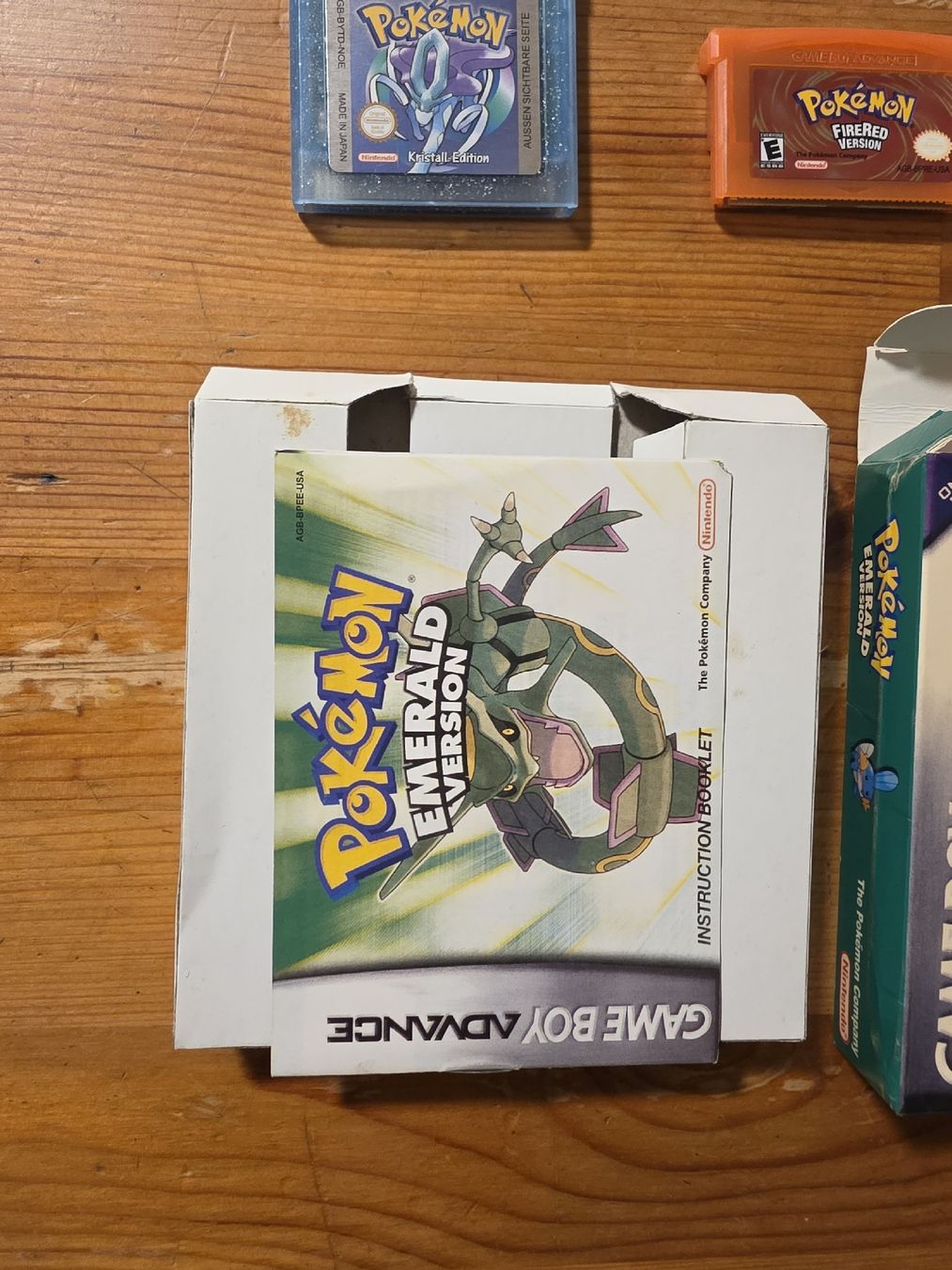 Pokémon Spiele: Pokémon Repro-Set: Crystal, FireRed, LeafGreen, Emerald – Gebraucht aus Tafers von whereyogamesat 2