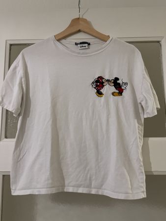 Zara T-Shirt mit Mickey und Minnie Mouse, Grösse M