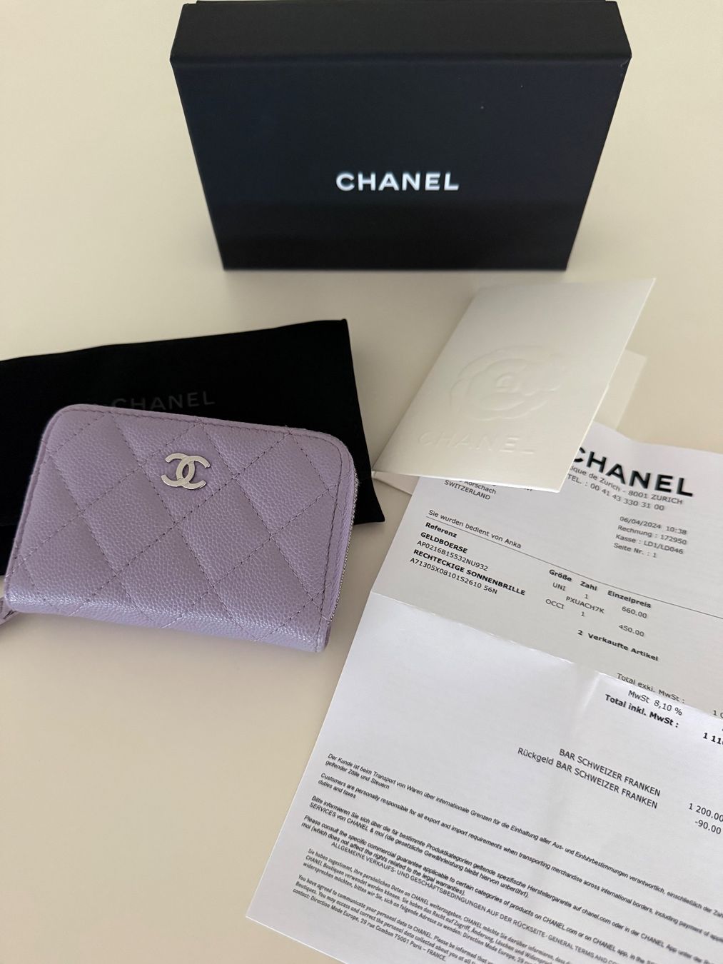 Chanel Portemonnaies: Chanel Geldbörse Fullset – D'occasion à Lutzenberg par Schatzkiste88 1