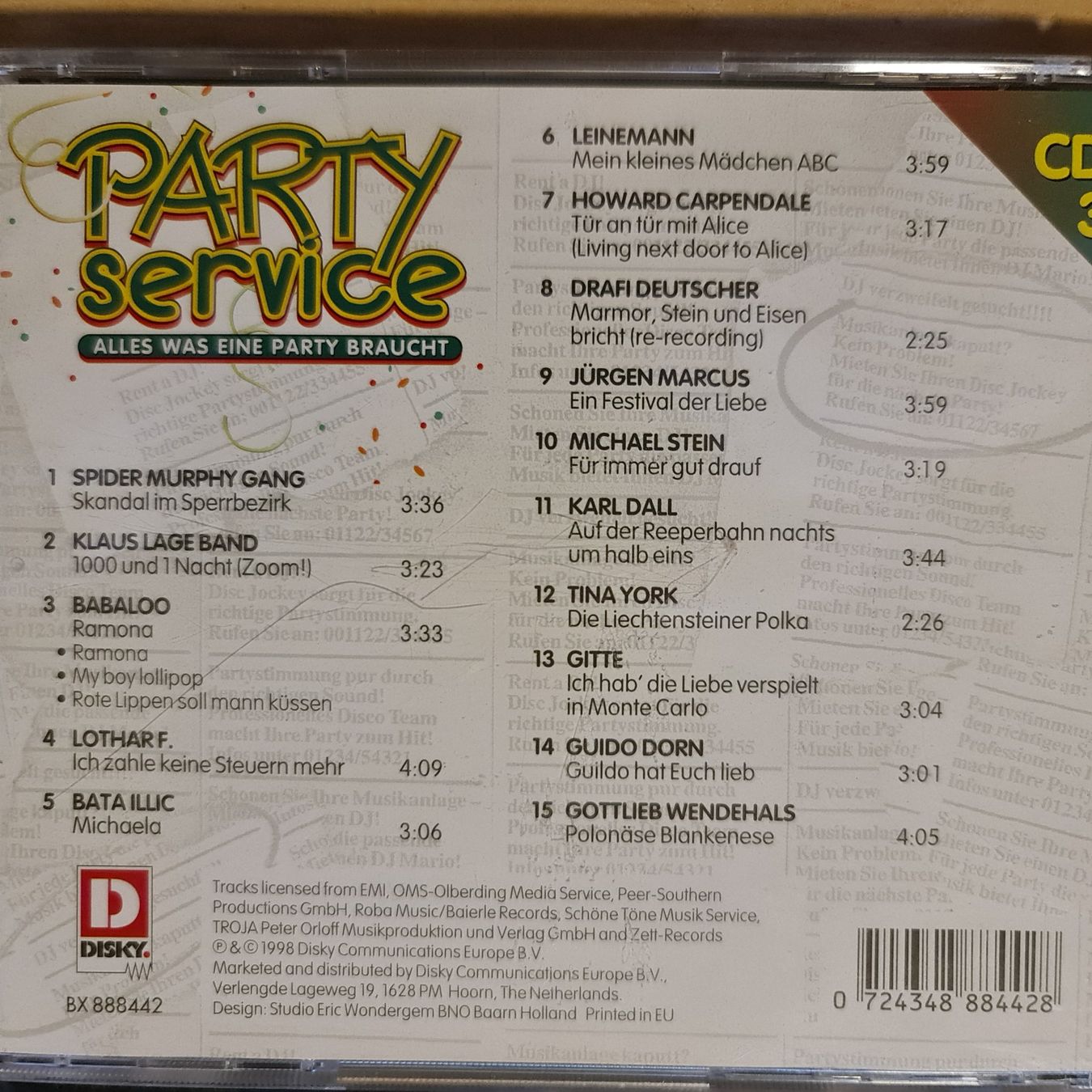 CD: Party Service – Usato da Dintikon venduto da Vexi 1
