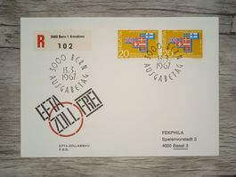 TR18 Enveloppe + Timbre Suisse 1967