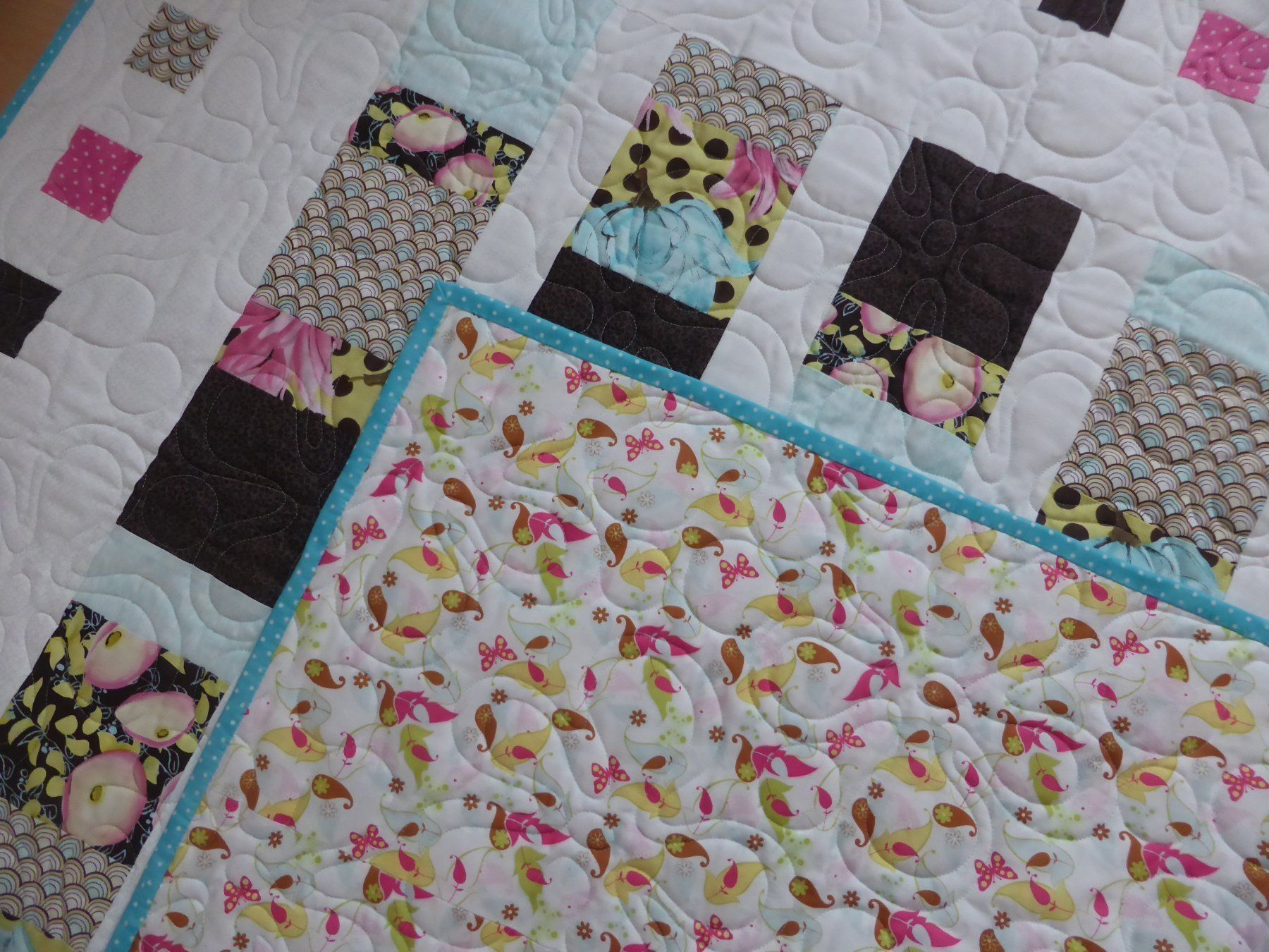 Coperte: Quilt Patchwork Decke - Babydecke – Nuovo (secondo la descrizione) da Brunnadern venduto da pinkfaden 3