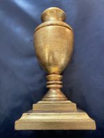 Goldener Vintage Holzsockel , 21 Karat Blattvergoldung, Top!