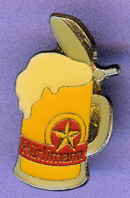 Hürlimann Placchette & Badge: Hürlimann Bier  Bierkrug – Usato da Winterthur venduto da Sammleroase