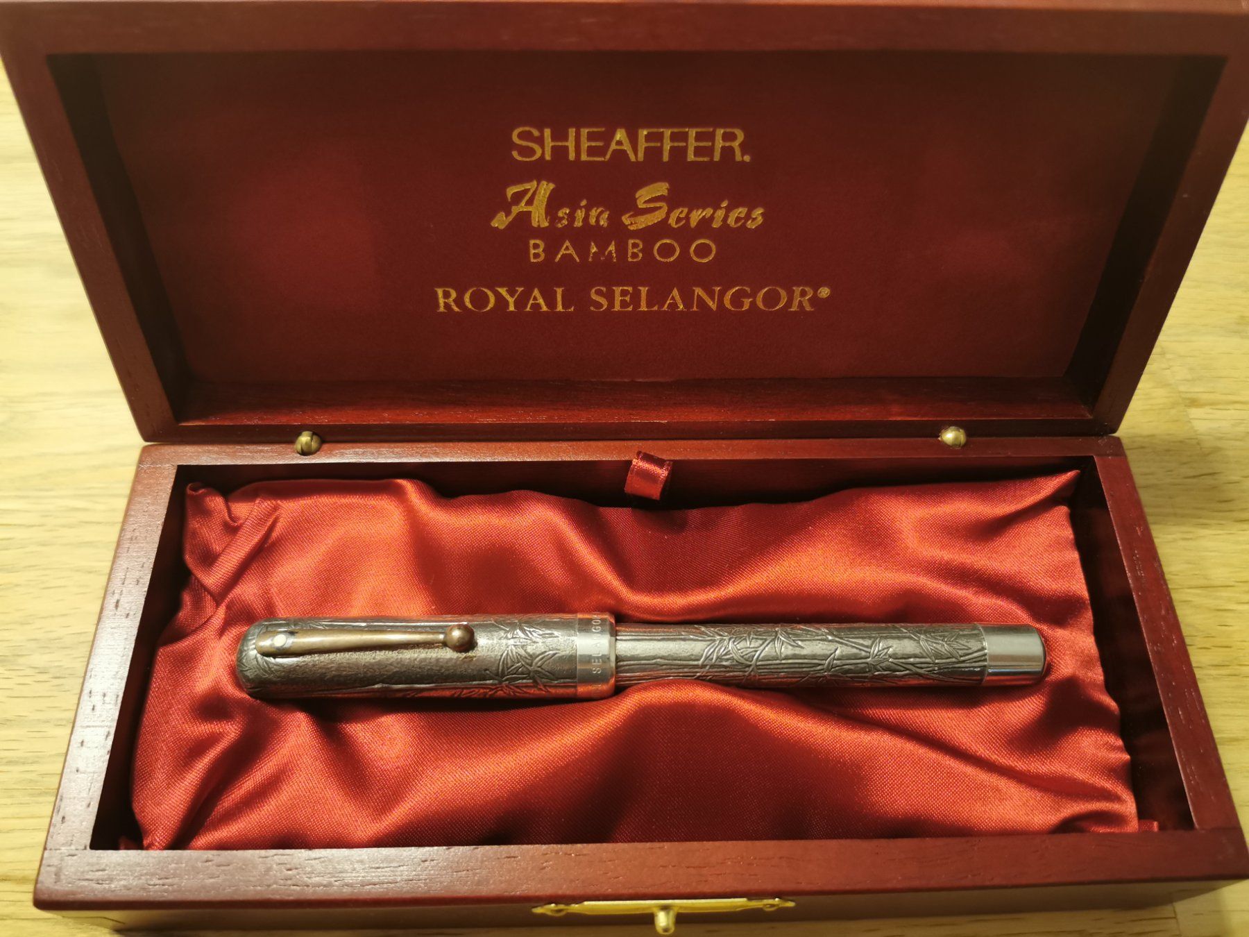 Penna & Evidenziatori: Sheaffer Royal Selangor Bamboo Füllfederhalter – Usato da Bellmund venduto da nikitanikita 2