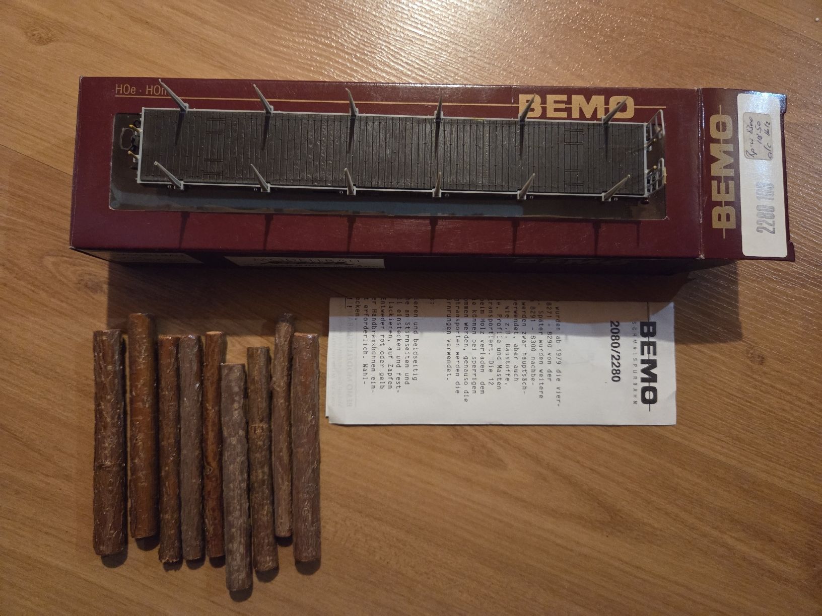 Bemo Modellini di ferrovie: Bemo 2280 103 Rungenwagen mit Holz – Usato da Illhart venduto da Markus203 2