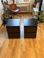 2x Ikea Malm Schwarz Braun 40x55cm 