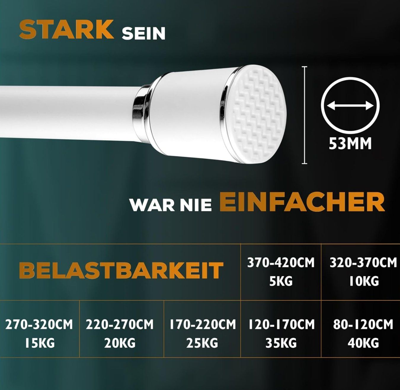 Altro per la casa: Vorhangstange ohne Bohren 90-120cm – Nuovo e nell'imballaggio originale da Adlikon b.Regensdorf venduto da MK-VORHANGSERVICE 5