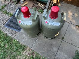 2x 11kg Propan Gasflasche mit deutschem Ventil
