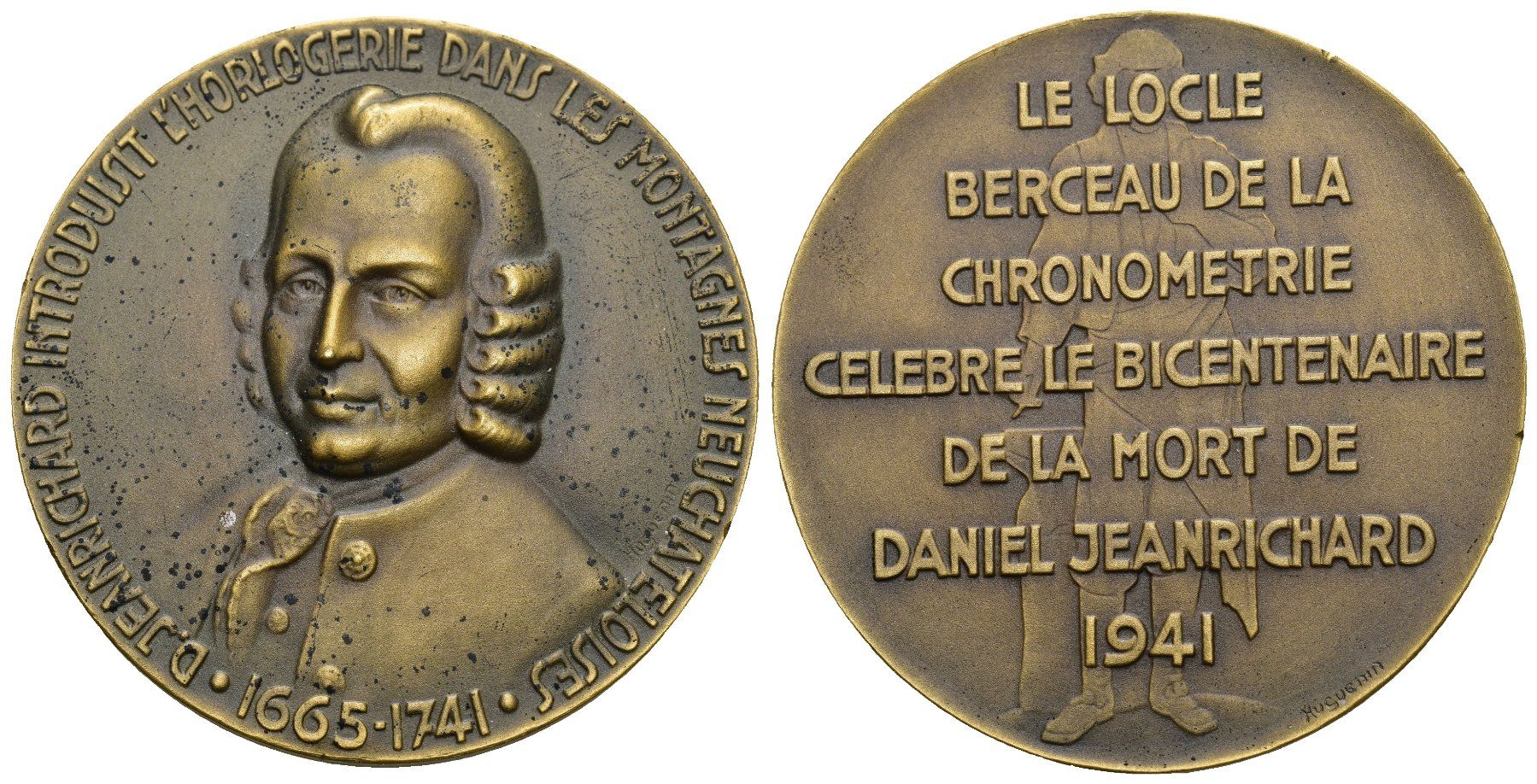 Medaillen: Jeanrichard Daniel 1941 – Gebraucht aus Bern von numismatictops