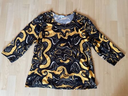 Damen Langarmshirt schwarz gelb Grösse XL guter Zustand