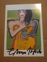 Elvira Bach -Handsignierte Kunstkarte