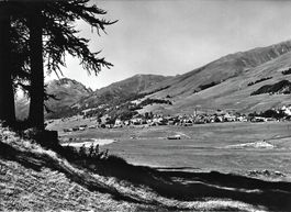 Alte AK Zuoz/Oberengadin, Graubünden, 1962.