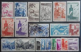 Marokko Franz. ex. Kat. 225-340 1943/52