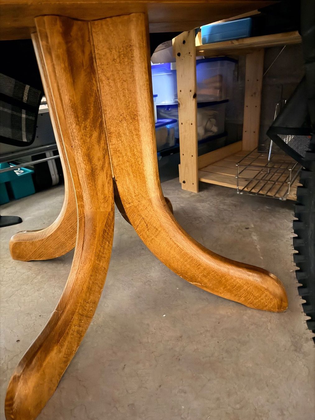 Tischset: Table ronde en chêne massif avec chaises – Gebraucht aus Bulle von PhilippeJac 1