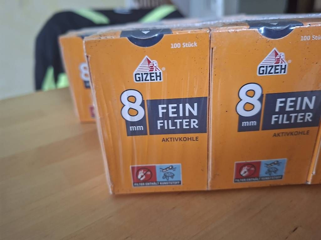 Ventilation: Original 8mm Gizeh Kohlefilter – D'occasion à unterentfelden par pfahl11