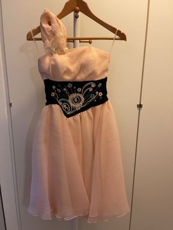 Peach Cocktail Dress T-36