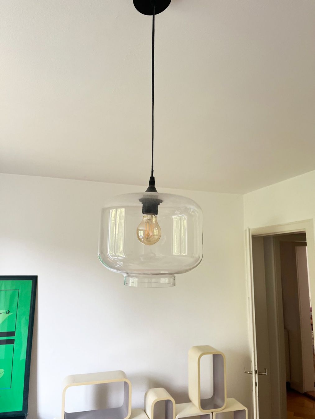Kronleuchter & Deckenlampen: Glaslampe Hängeleuchte – Gebraucht aus Zürich von Dimitreezer 1