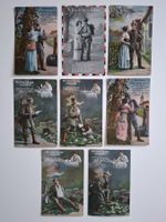 8 histirische Ansichtskarten 1915 - 1918  während des WKI