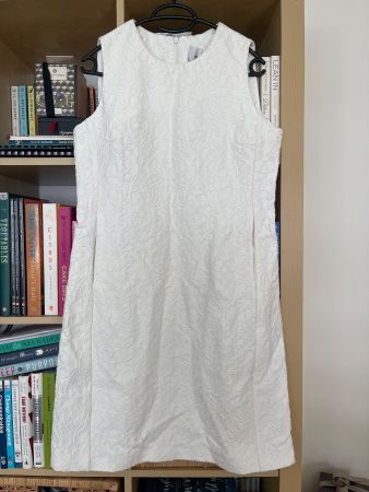 Iris & Ink - new white detail dress, size 10, 36-38