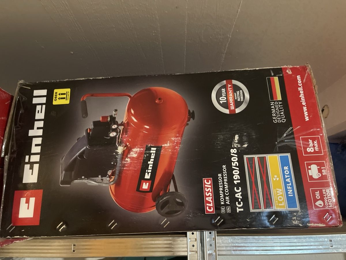 Einhell Compressori: Einhell Kompressor TC-AC 190/50/8 50L 8 bar – Usato da Bergdietikon venduto da 01010001 2