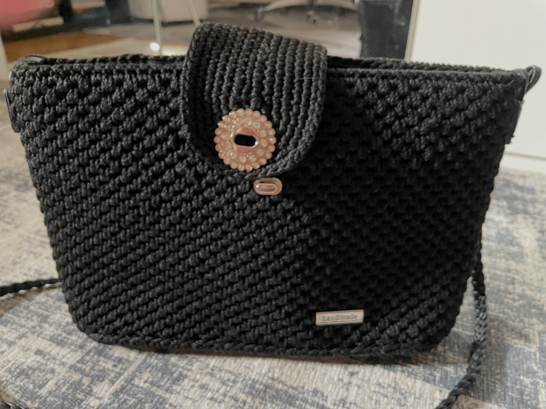 Borse da donna: Handmade - Crochet-style Bag (Black) – Nuovo (secondo la descrizione) da Chiasso venduto da Er_Mon 2