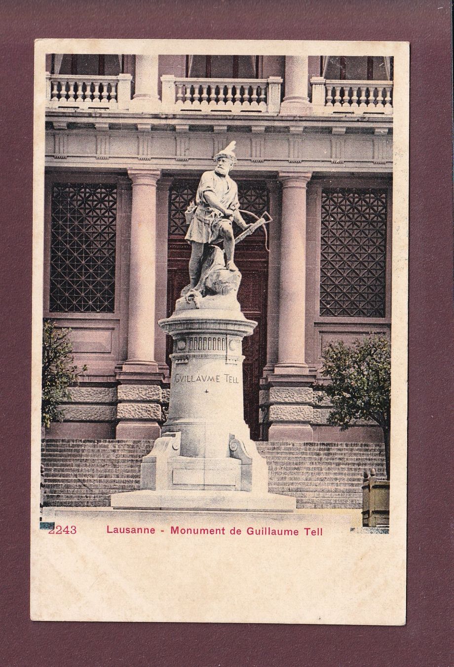 Cartes postales: LAUSANNE - Monument Tell – D'occasion à Pully par nicecards