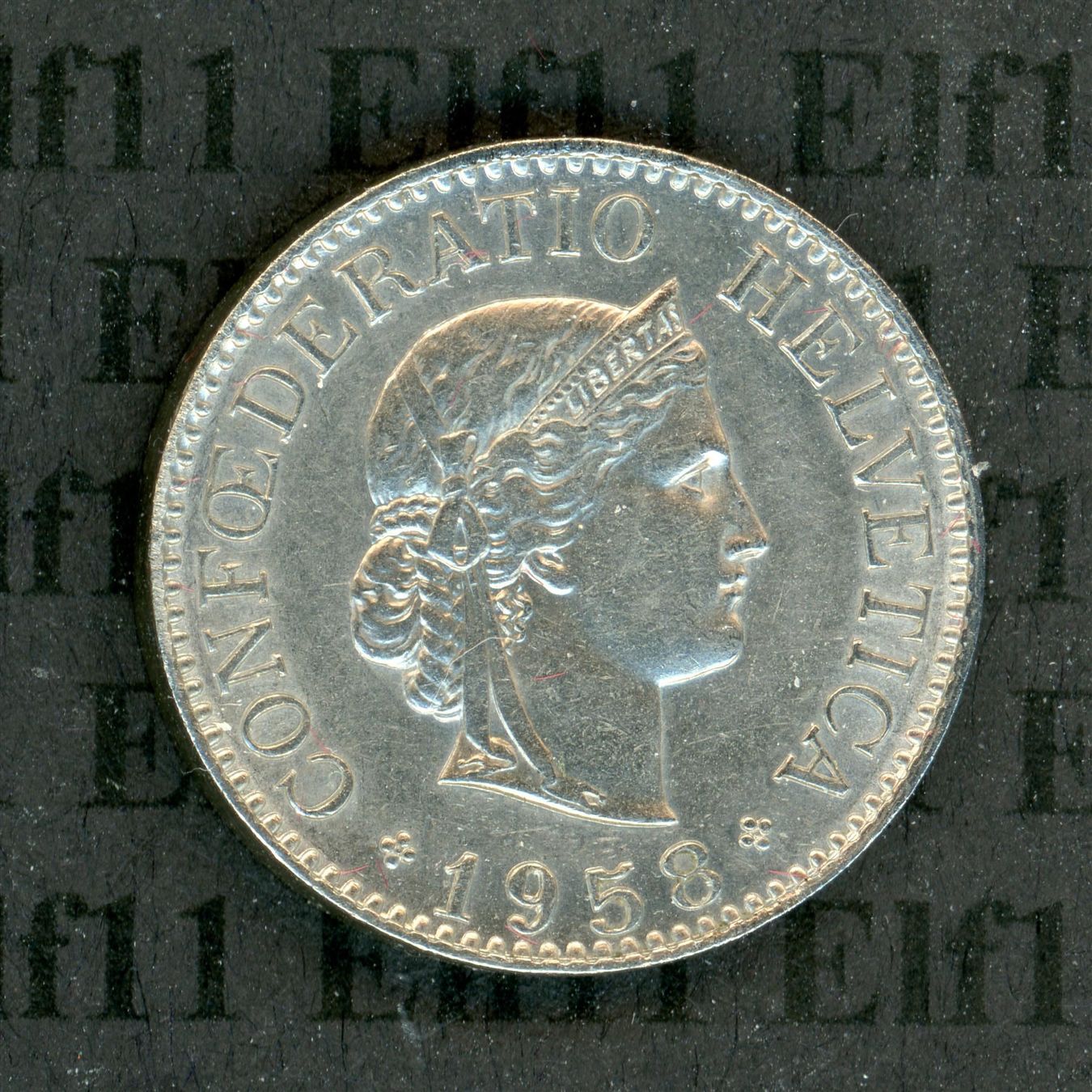 Tutti le monete: CHF___0.10 1958 unz 10 Rappen – Nuovo (secondo la descrizione) da Widnau venduto da Elf11