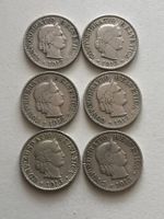 Lot mit 6 Stk. 5 Rp. 1913
