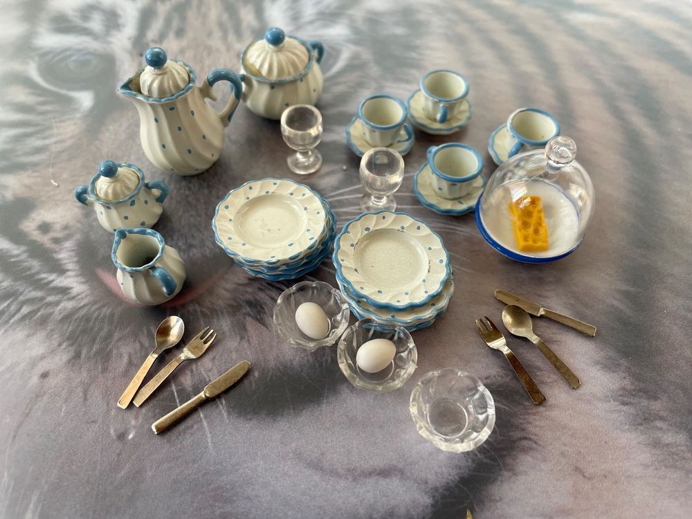 Melody Jane Puppenhaus Miniatur Esszimmer Geschirr Set – Detailgetreues Besteck Im Maßstab 1:12 Für Puppenhäuser & Dioramen