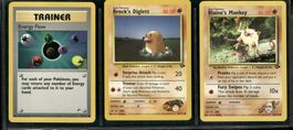 Vintage Pokémon Karte Gym Challenge EN 2000 Lot of 3