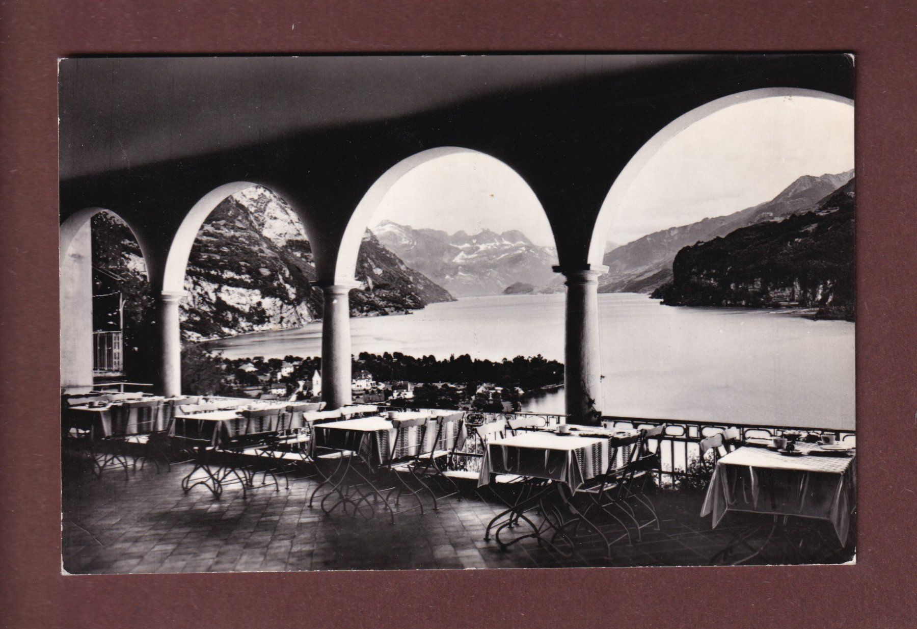 Ansichtskarten: WEESEN - Mariahalden Ausblick auf Walensee 1965 // Eckbug // – Gebraucht aus Pully von nicecards-shop
