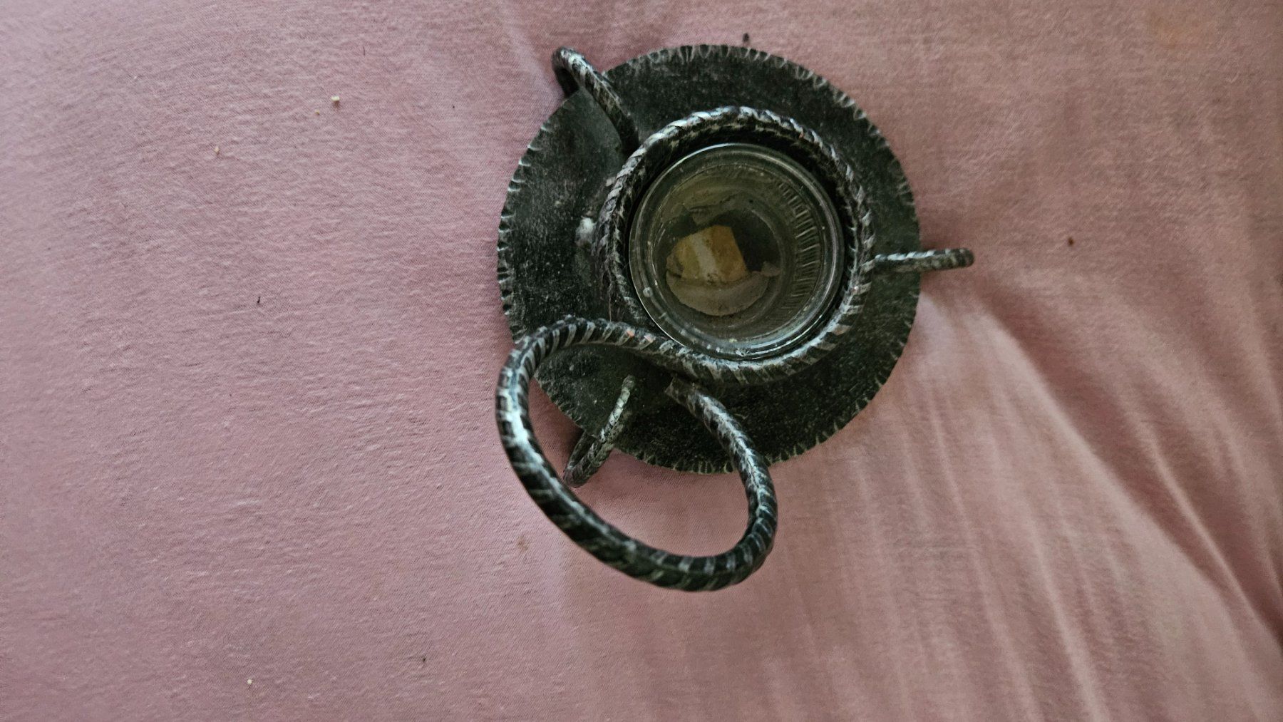 Portacandele: Kerzenstaender aus Eisen Vintage – Usato da Feldbrunnen venduto da Kolosseum111