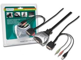 KVM Digitus DS-11802-1 DVI USB Audio SWITCH -Z12