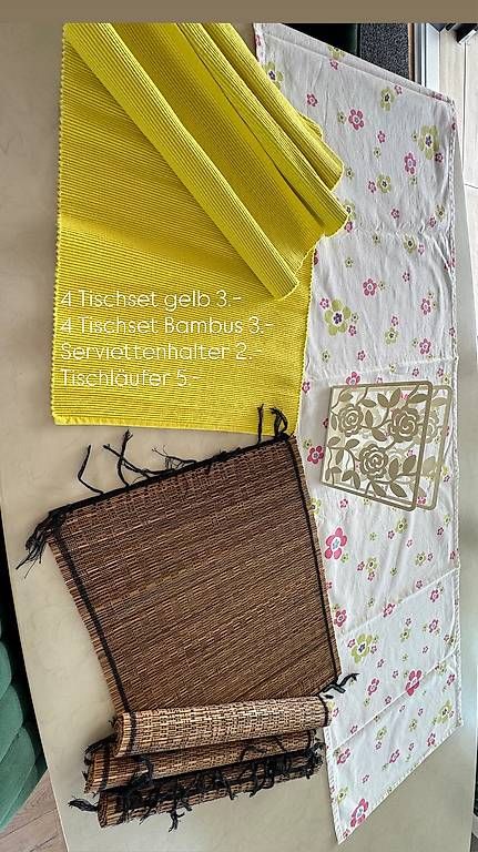 Tischset: Tischsets, Tischläufer & Serviettenhalter – Gebraucht aus Zofingen von marcogerigerlach