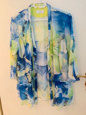 Exkl Bluse/Jacke/Mantel Gr.42 neu Just white leicht weich