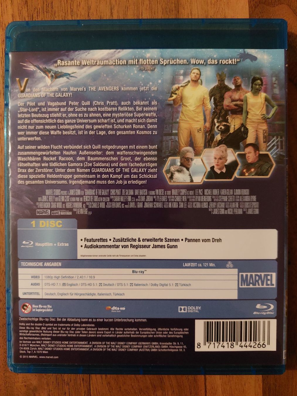 Alle DVDs: Blu Ray - Guardians of the Galaxy – Gebraucht aus Rheinfelden von FilmAuktion 1