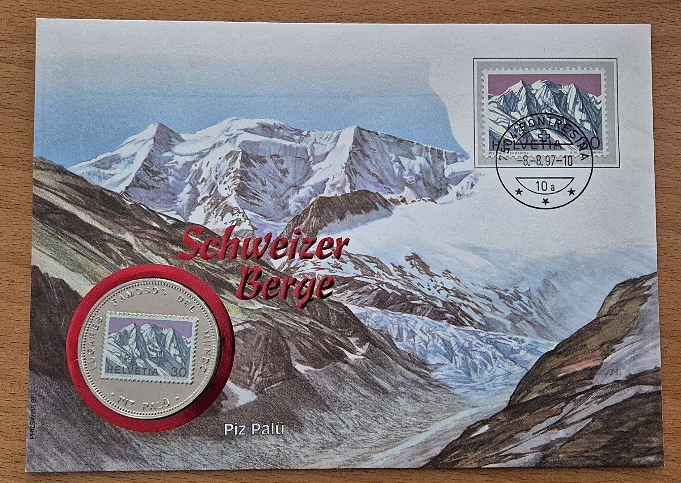 Alle Münzen: Sie bieten auf einen Münzbrief "Schweizer Berge, Piz Palü" – Neu (gemäss Beschreibung) aus St. Moritz von Guenteratch