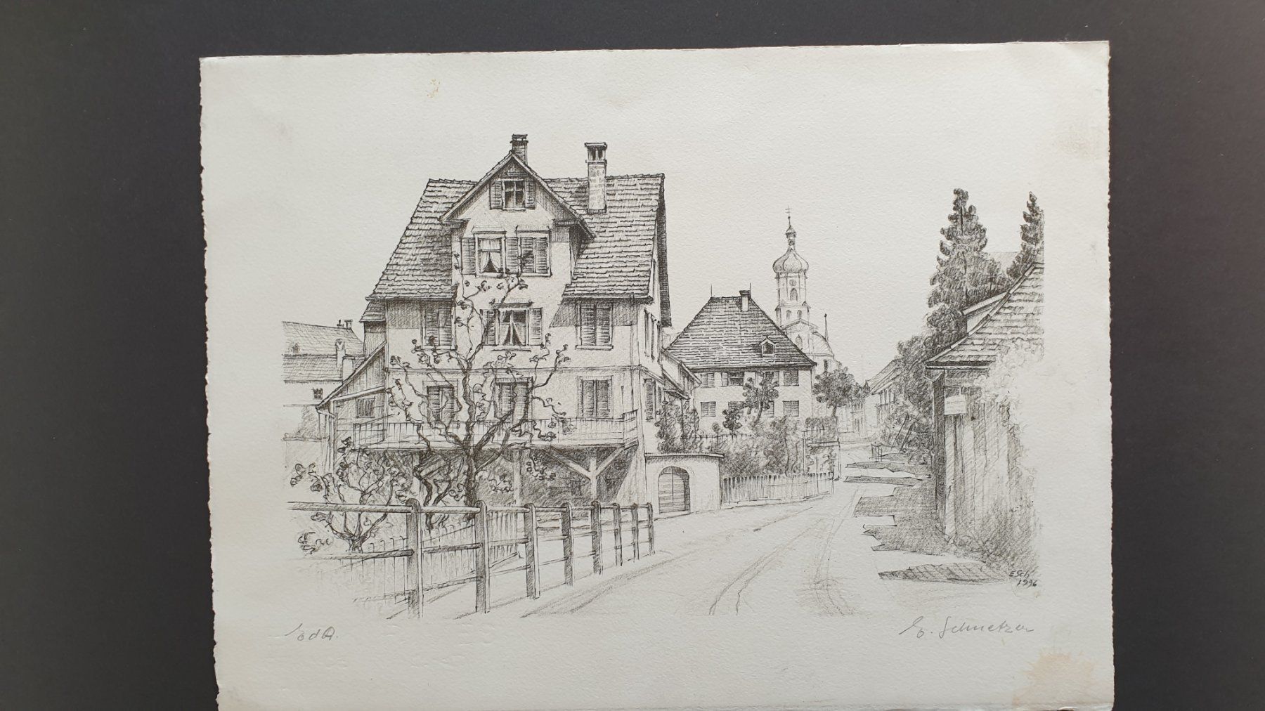 Grafica & Litografie: Rorschach. Kirchstrasse. Lithografie. – Usato da Goldach venduto da armando_r