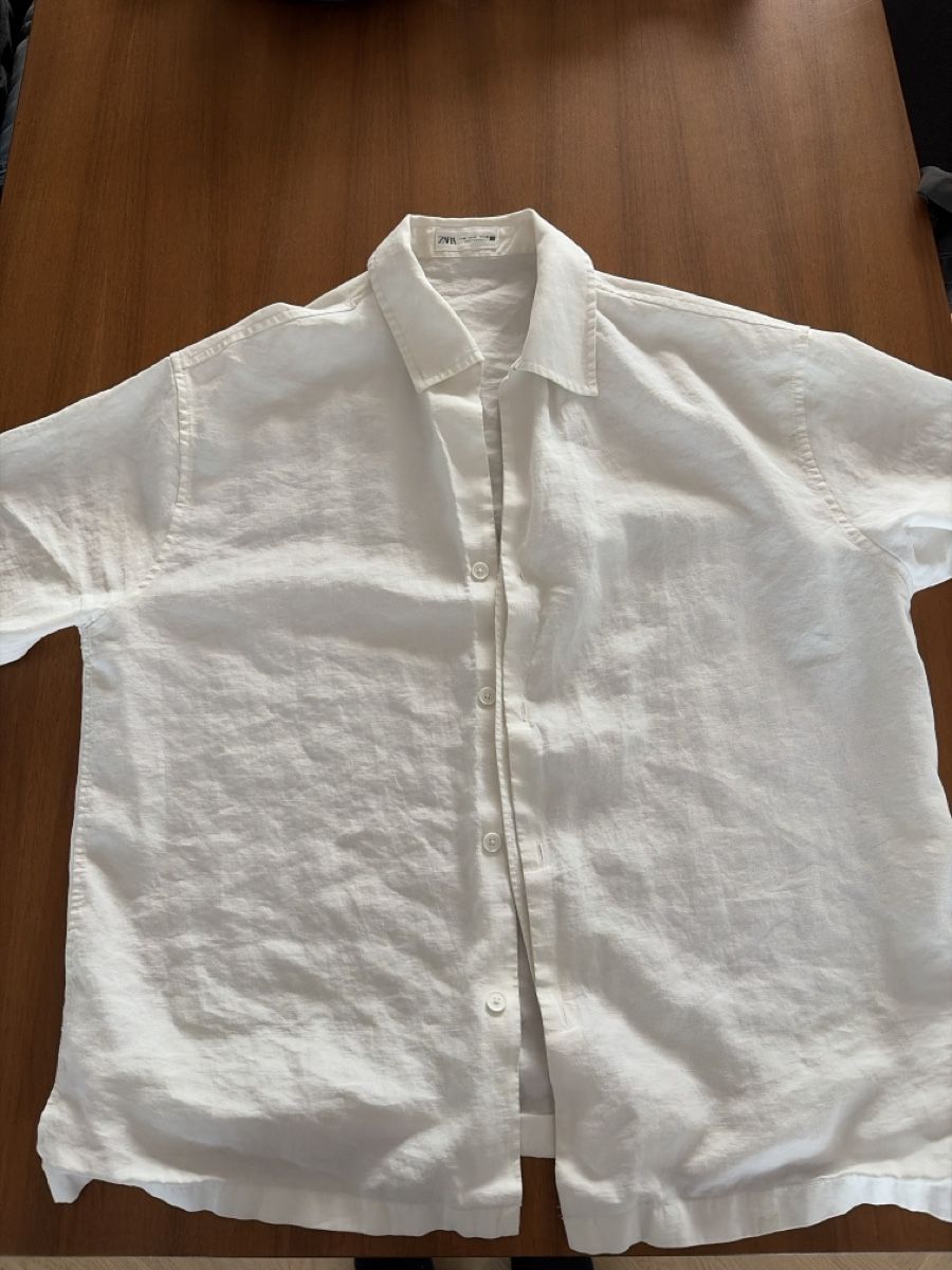 Zara Camicie: Weisses Kurzhemd – Nuovo (secondo la descrizione) da Dietikon venduto da me9_mh2j