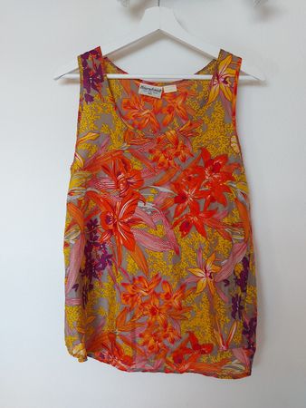 Top vintage 100% soie - Taille L