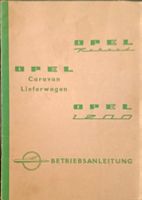 Betriebsanleitung - Opel Rekord Caravan 1200