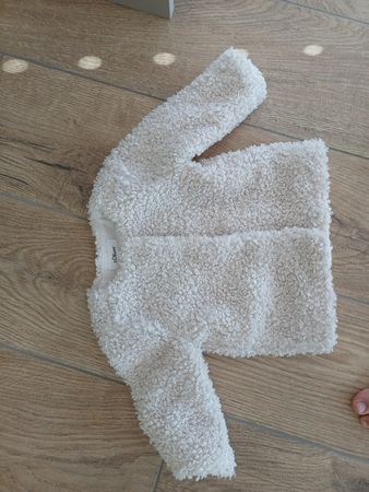 Kinderjacke Teddy-Fleece weiss Grösse  68/74 s.oliver