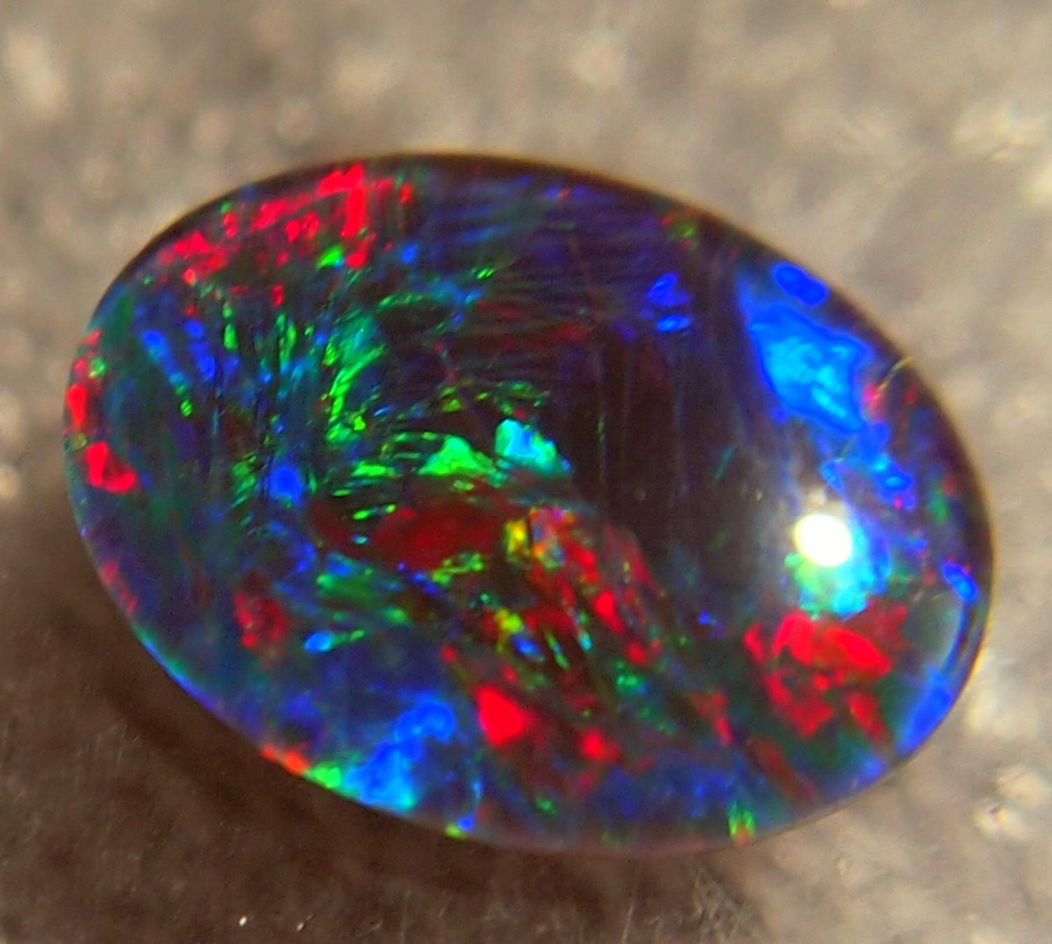 Pietre preziose: 3,5 ct. Multicolour Blackopal-Triplette AAA – Nuovo e nell'imballaggio originale da Reinach BL venduto da rumablum 1