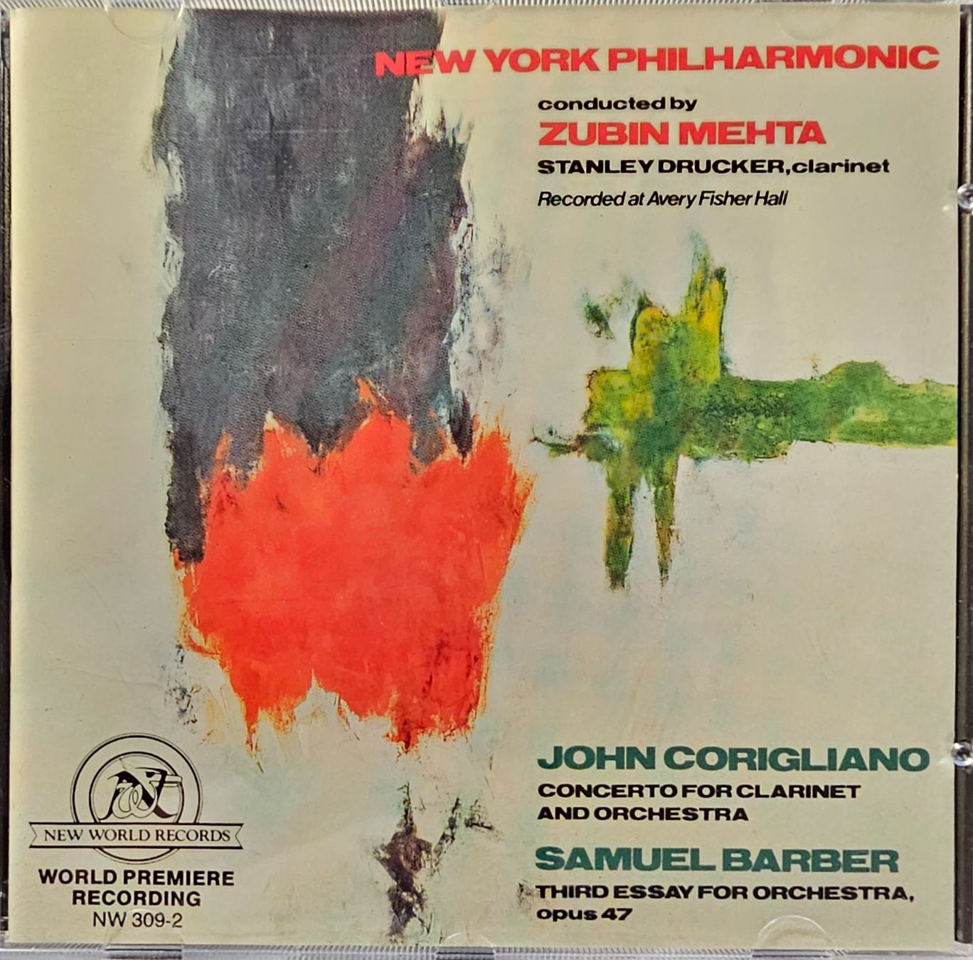 CD: John Corigliano, Samuel Barber - Clarinet Concerto / Third.. – Usato da Wahlen b. Laufen venduto da Cg10