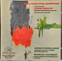 John Corigliano, Samuel Barber - Clarinet Concerto / Third..