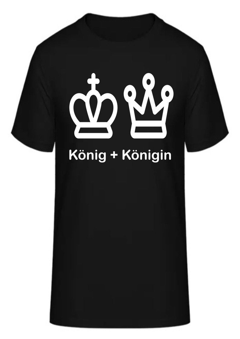 T-shirt: T-Shirt König + Königin – Nuovo e nell'imballaggio originale da Zürich venduto da HarlacherIT