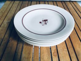 6 alte Suppenteller von Langenthal, VSC/USC