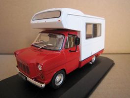 Ford Transit MK I CI Autohome Camper 1975 rot / weiss   1:43
