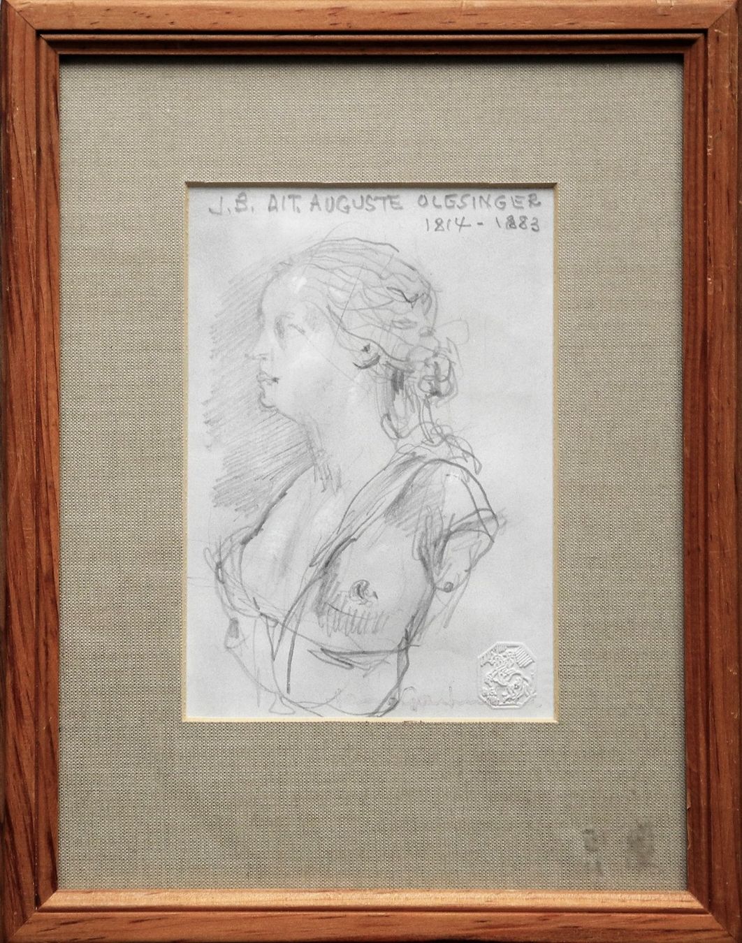 Dipinti: Hans Gartmeier 1910-1986 Weiblicher Halbakt – Usato da Schlossrued venduto da RareKunstWelt 1